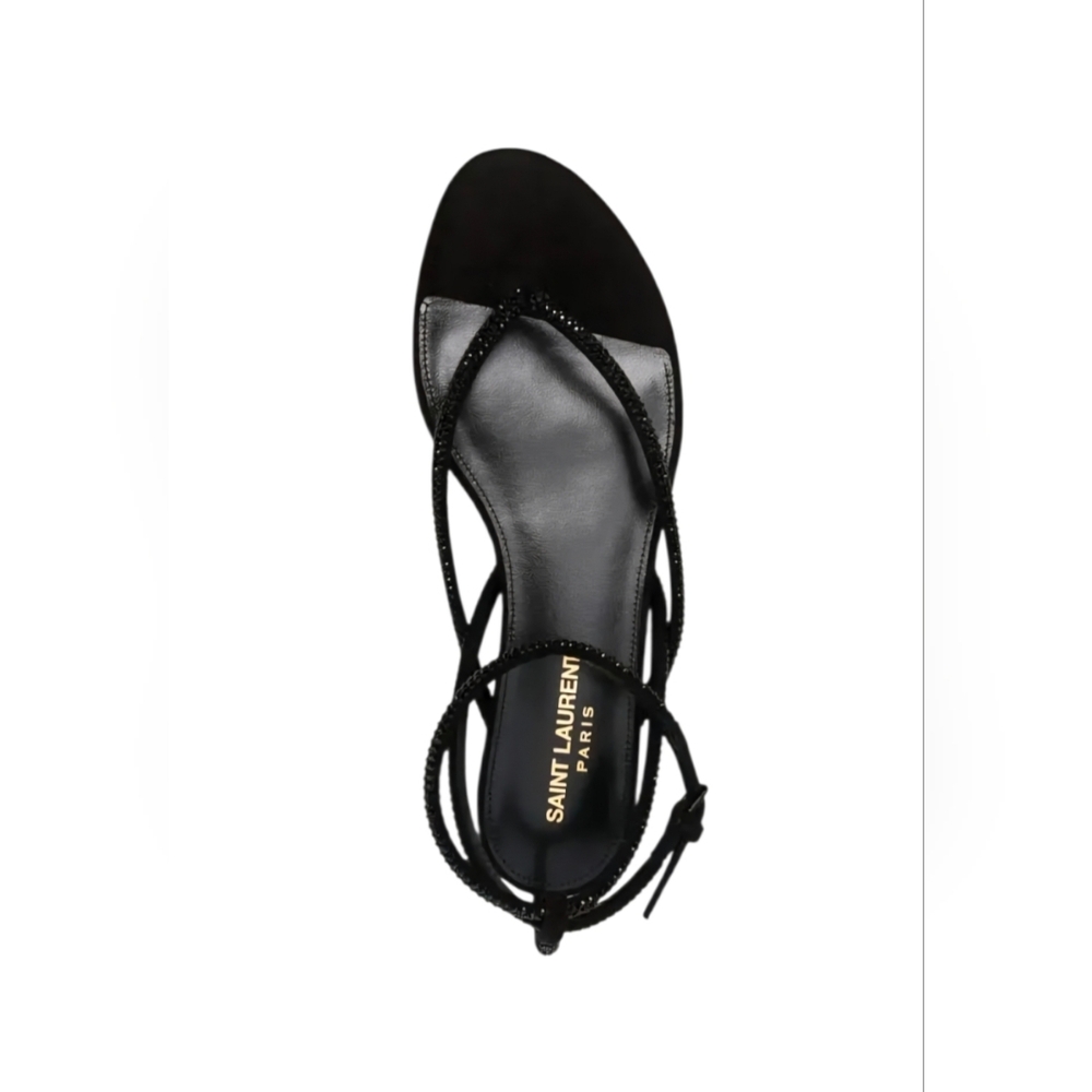 Saint Laurent Nadja Rhinestone Sandals